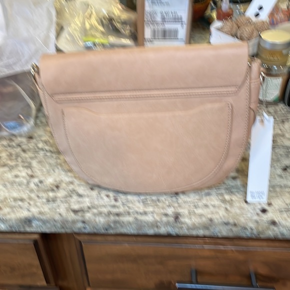 New! Beige purse with long, adjustable strap - Picture 2 of 4